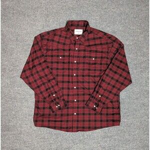 Poncho Flannel Shirt Mens XXL Regular Fit Pearl Snap Plaid